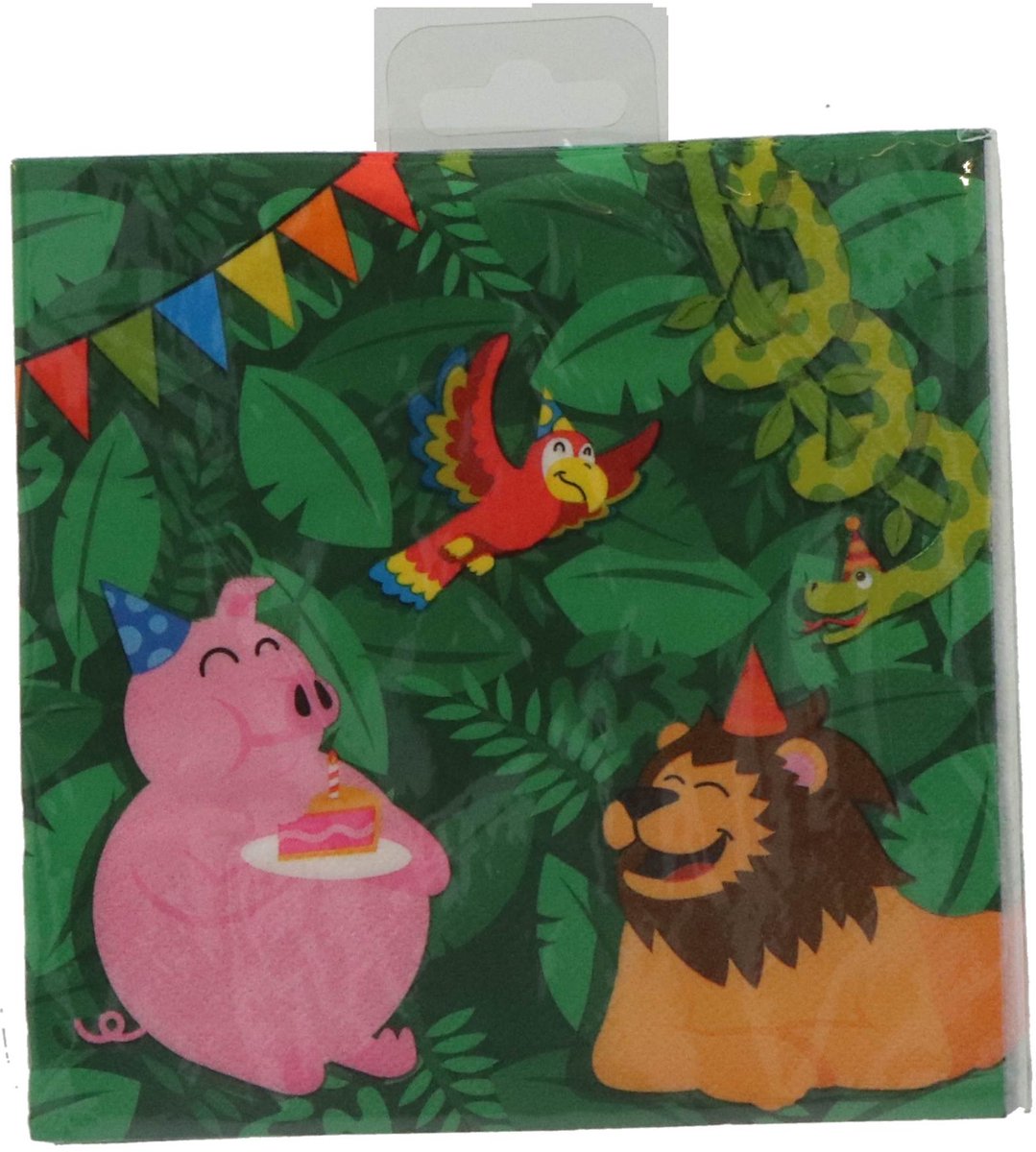 Jungle Thema Servetten - 33x33 cm - Papieren - Groen & Bruin