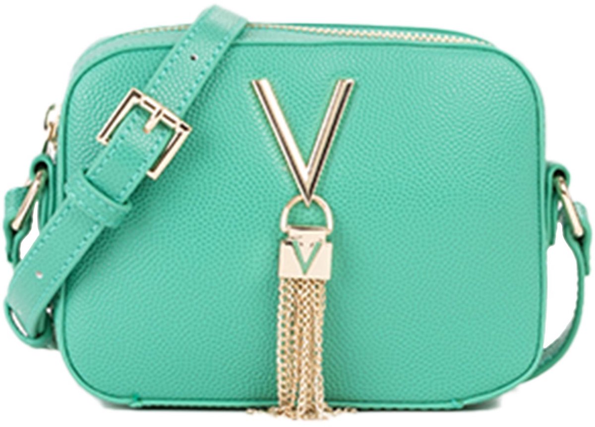 Valentino Schoudertas Divina Lady Crossover Bag Smeraldo Groen