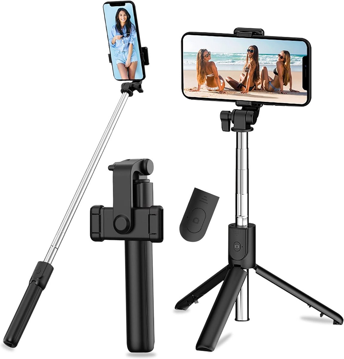 Selfiestick - Geschikt voor iPhone - Statief - Tripod - Filmen