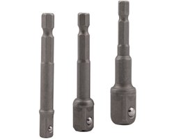 HBM 3 Delige Bit - Dop Adapterset met HEX Aansluiting