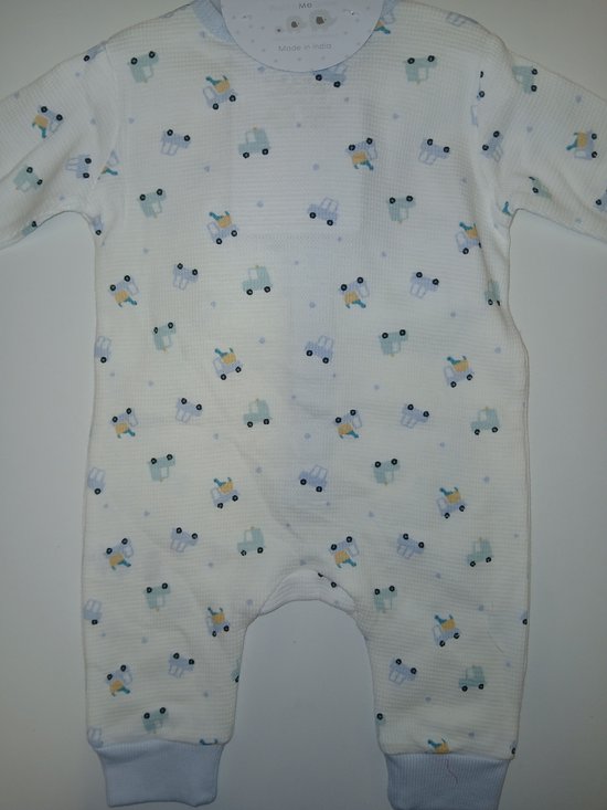 Watch Me Grow - 3-delige kraam cadeauset - wafelstof - auto's - newborn - maat 56 van Merkloos — afbeelding 2