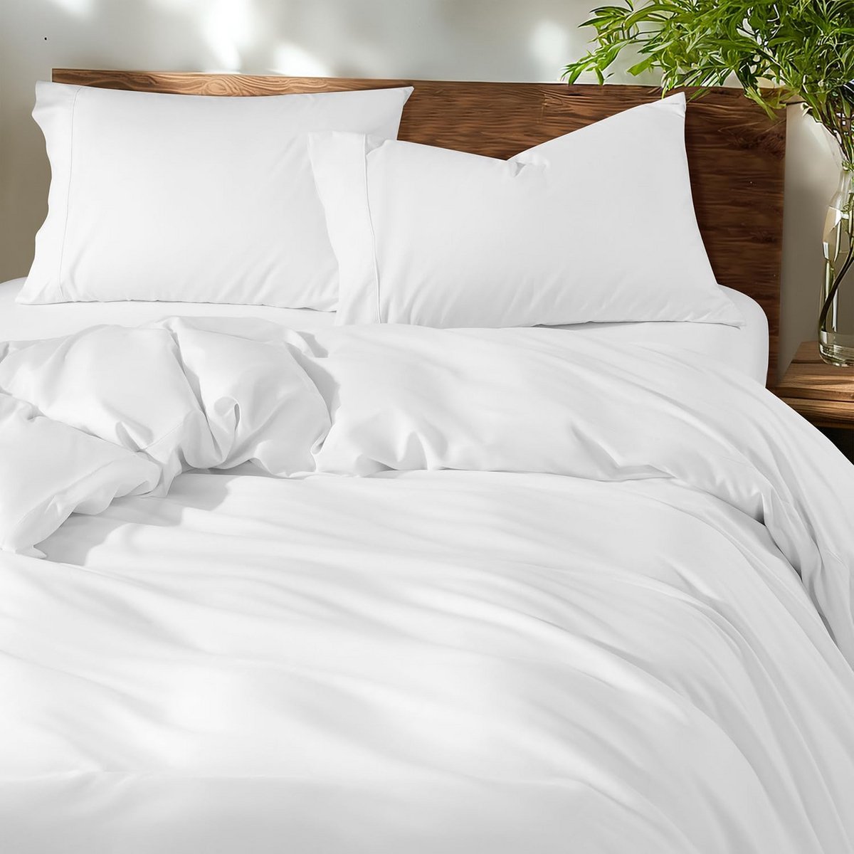 Dekbedovertrek Set - Hotel Beddengoed - Luxe Slapen - Hoge Draaddichtheid - Kingsize Drie 