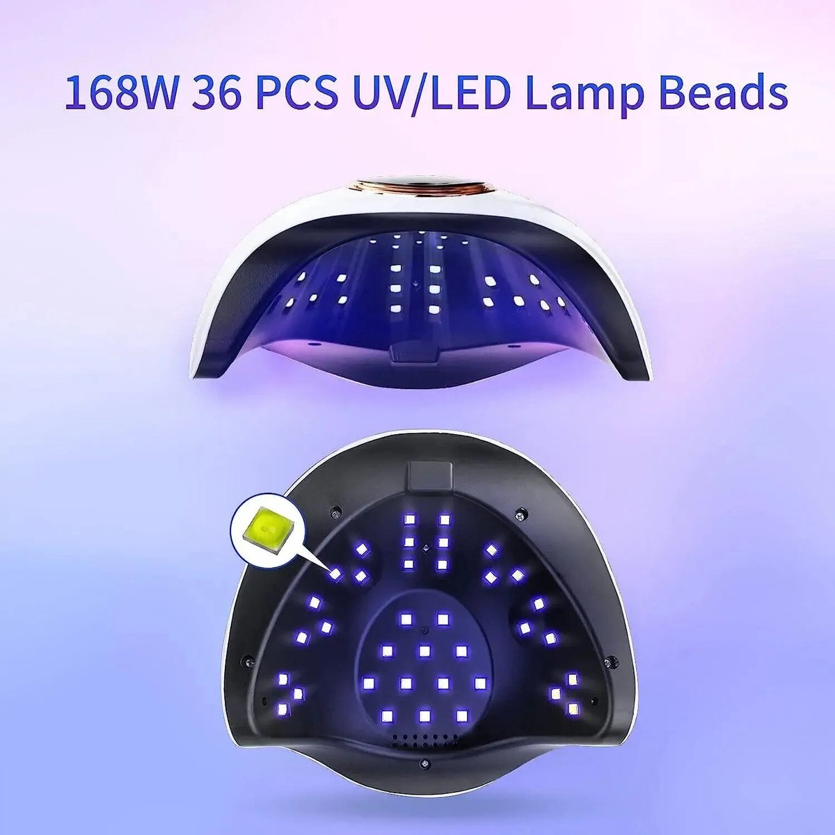Professionele UV-nagellamp voor acryl- en gellak (450 W) LED UV Lamp Intelligente Droger voor Nagels Gel Polish Drooglamp met 4 Timer Instellingen Sensor Professionele nagel Licht