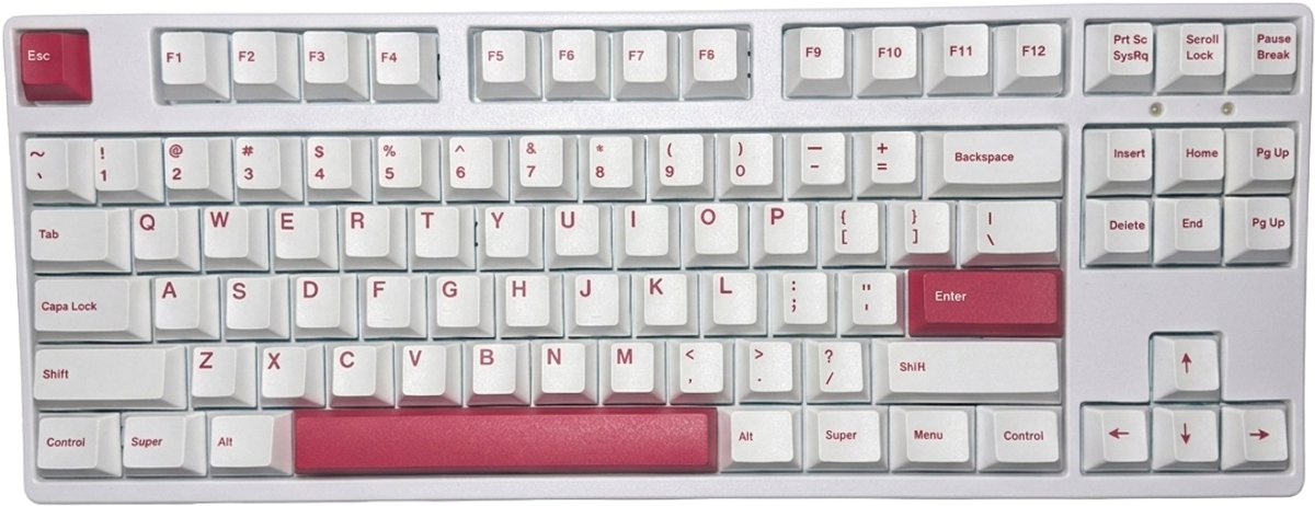 Rose Pink Keycaps - Keycaps voor Gaming Toetsenbord - Cherry - PBT - Dye-Sub - 148 Keys