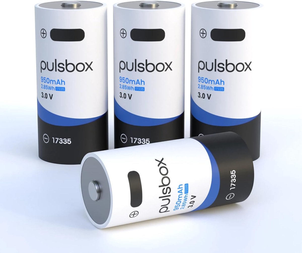 Oplaadbare Lithium-Ion Batterij 3.0V 950mAh met USB-C en Veiligheidschip