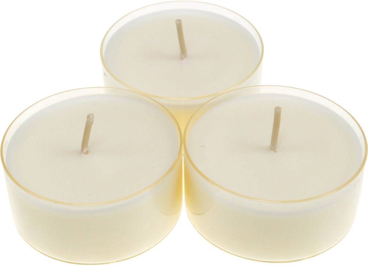 Pure Nature Lights theelichtjes, brandtijd 10 uur, kaarsen van koolzaa