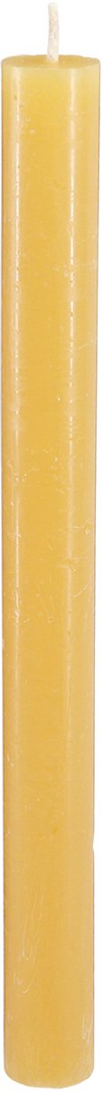 Effen gekleurde taps toelopende kaarsen, honingkleur, 22×240 mm, 12 st