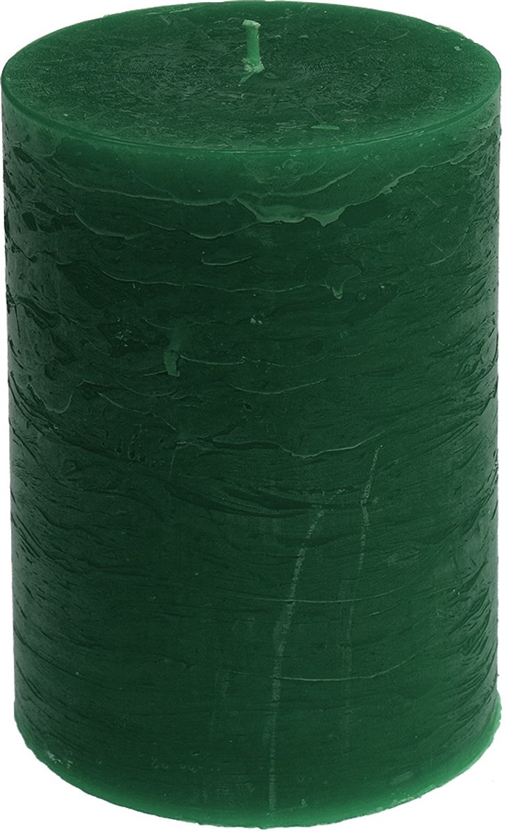 Viana Effen kaarsen donkergroen 85x120mm 2 st, 2 Stück Groente
