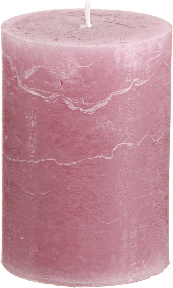 Viana Effen pilaarkaarsen, antiekroze, 70x100mm, set van 4 - Romantische dec