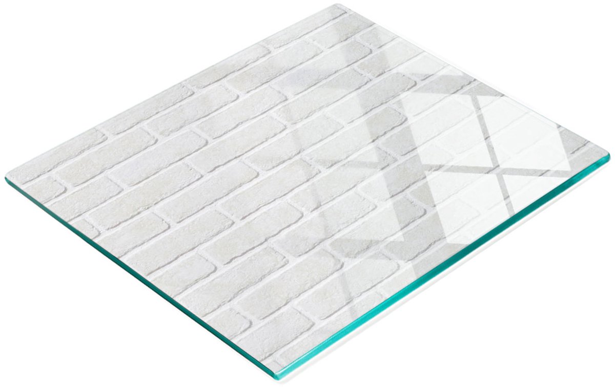 Multifunctioneel decoratief glazen paneel voor keukenmuur (bakstenen muur) 60x52 cm