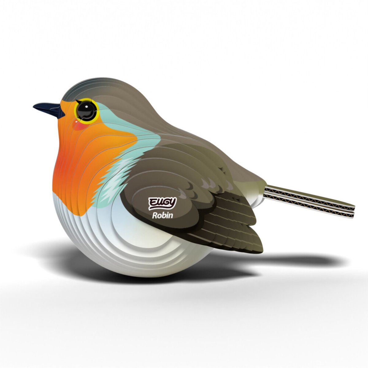 EUGY 3D Puzzel - Roodborstje - Vogels - Duurzaam - Verzamel Ze Allemaal - 6 Jaar — afbeelding 9