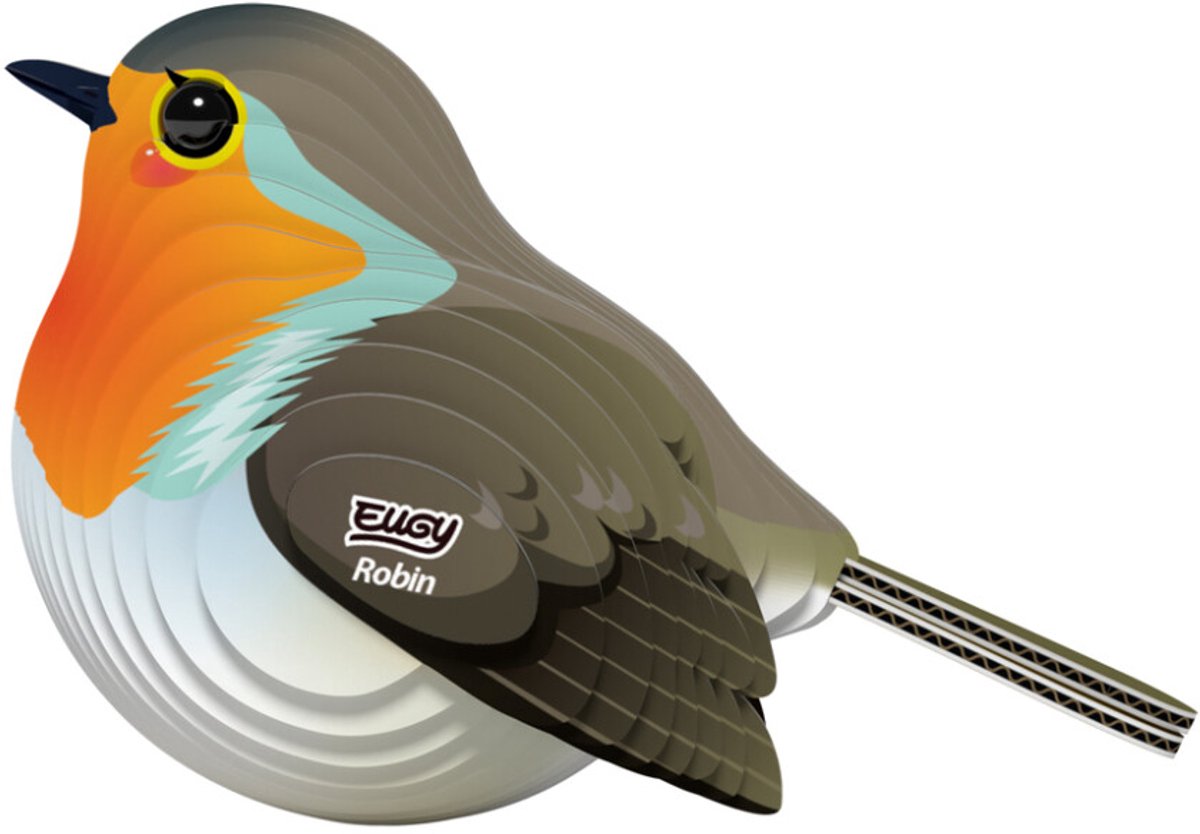EUGY 3D Puzzel - Roodborstje - Vogels - Duurzaam - Verzamel Ze Allemaal - 6 Jaar — afbeelding 8