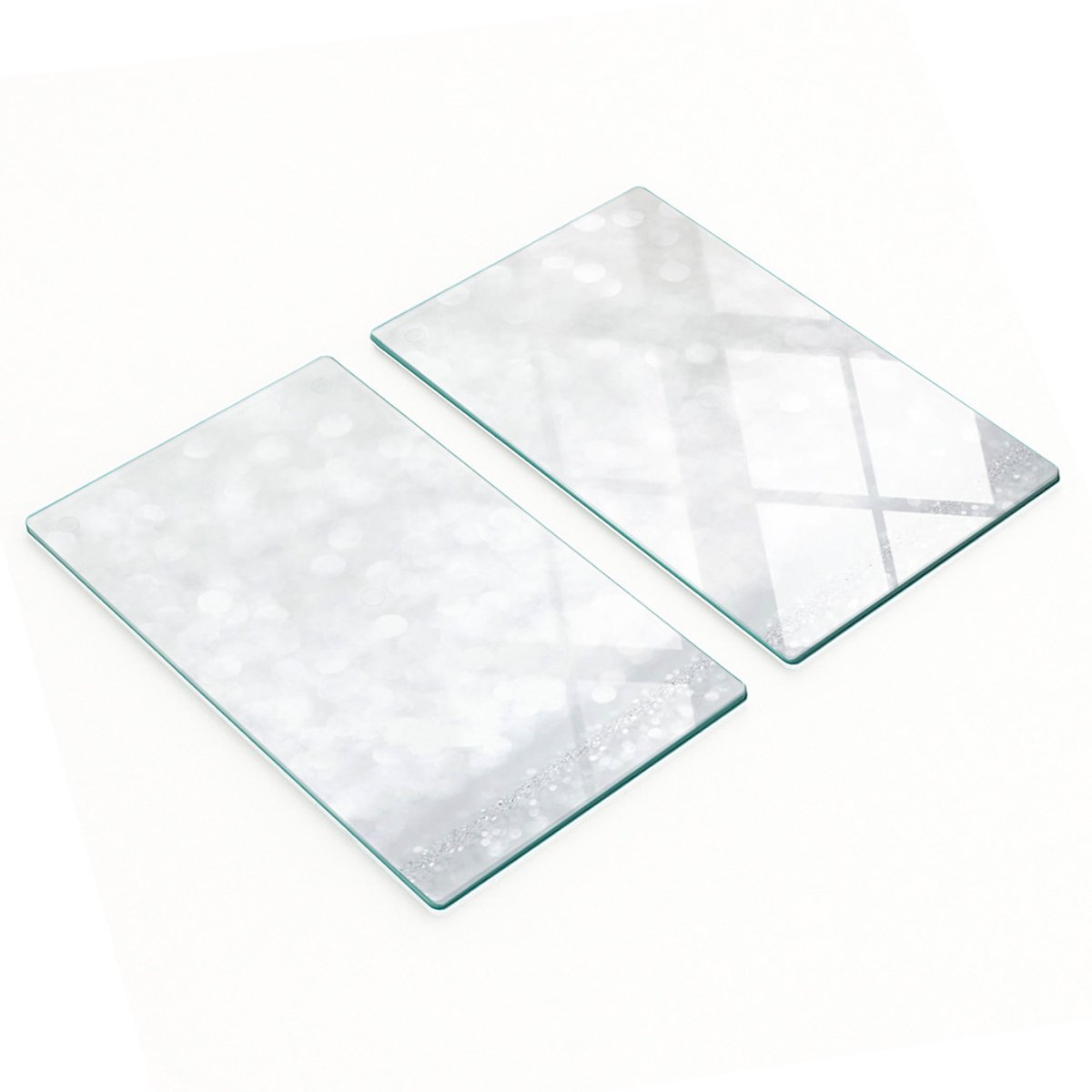 Multifunctionele decoratieve glazen keukenplankjes voor kleine voorwerpen, 2x30x52 cm