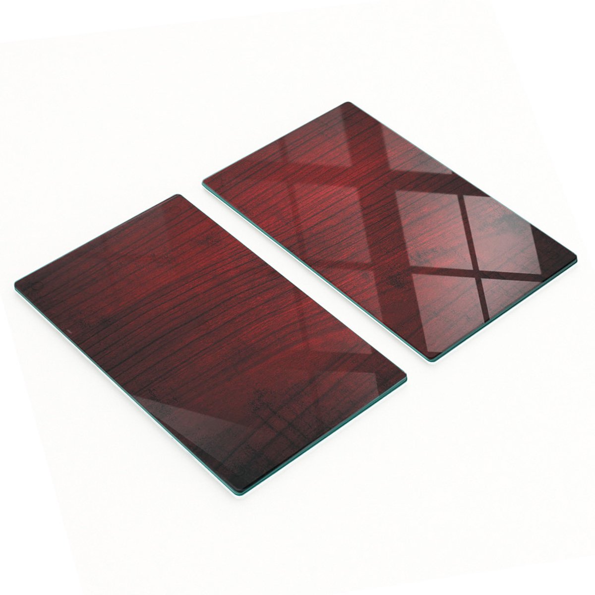 Geharde multifunctionele decoratieve glazen houten planken 2x30x52 cm