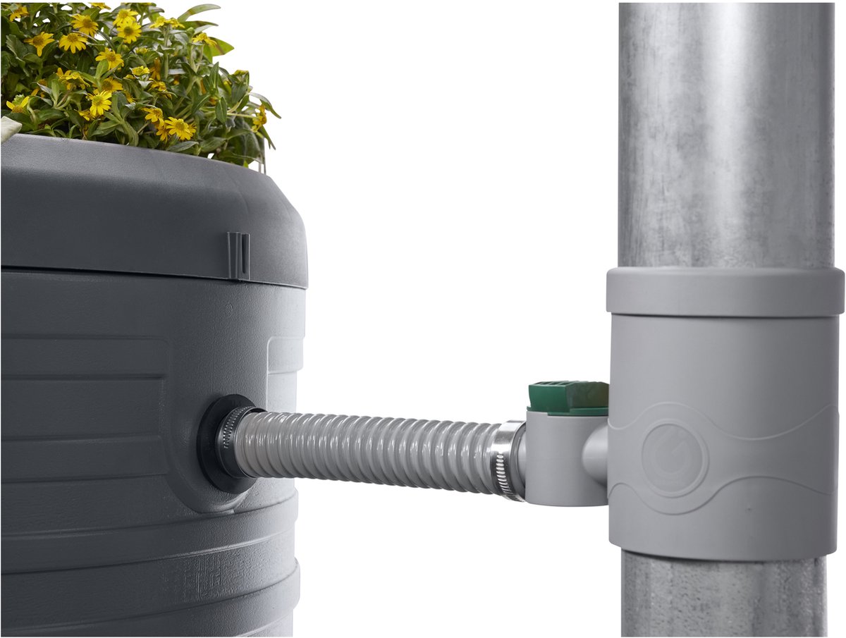 Garantia Collecteur d’eau DN 68-100 avec robinet gris incl. insert filtrant