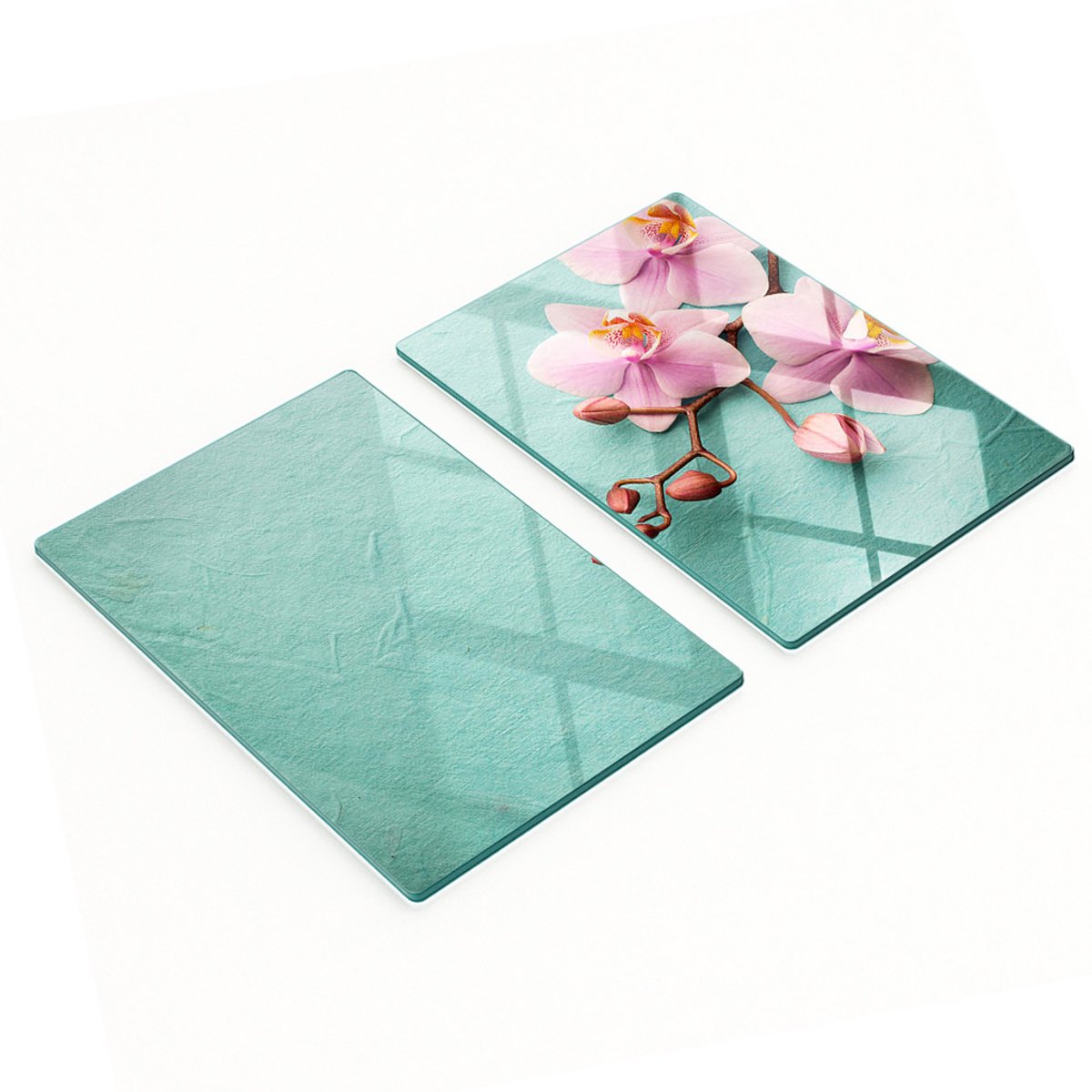 Multifunctionele decoratieve glazen snijplanken voor de keuken, orchidee 2x40x52 cm