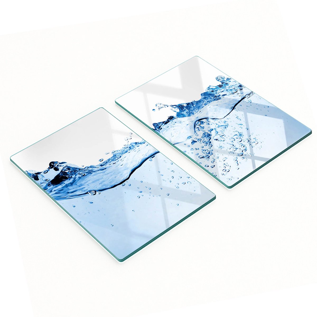 Multifunctionele decoratieve keukenplanken van gehard glas, 2x40x52 cm