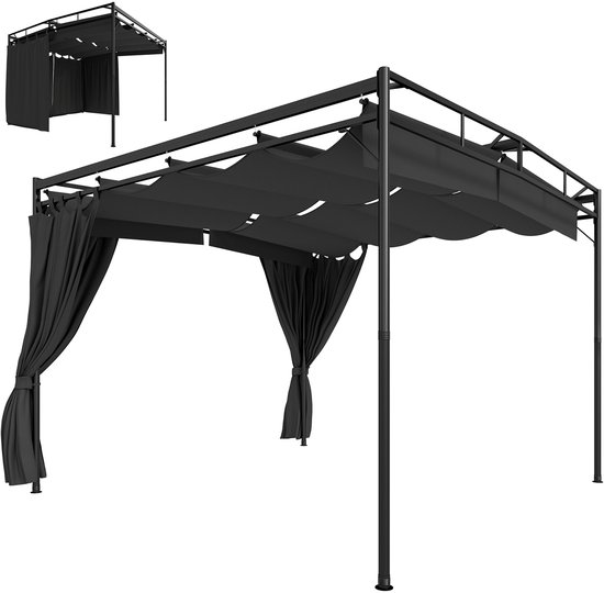 Thealyn Decoratief tuinhek, 5 panelen, 82 x 60 cm per paneel, totale lengte 3 m, roestvrije metalen omheining zonder te graven, dierenbarrière voor binnenplaats, terras, bloembed en oprit