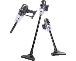 CLEANmaxx accustofzuiger | 2-in-1 handstofzuiger & vloerstofzuiger | max. 30 min. gebruiksduur | draadloos, krachtig, oplaadbaar | met verlengbuis (80 cm) & mondstukken
