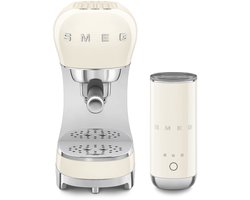 SMEG ECF12CREU Espressomachine Set – Melkopschuimer – 15 bar – Crème – 50’s Style