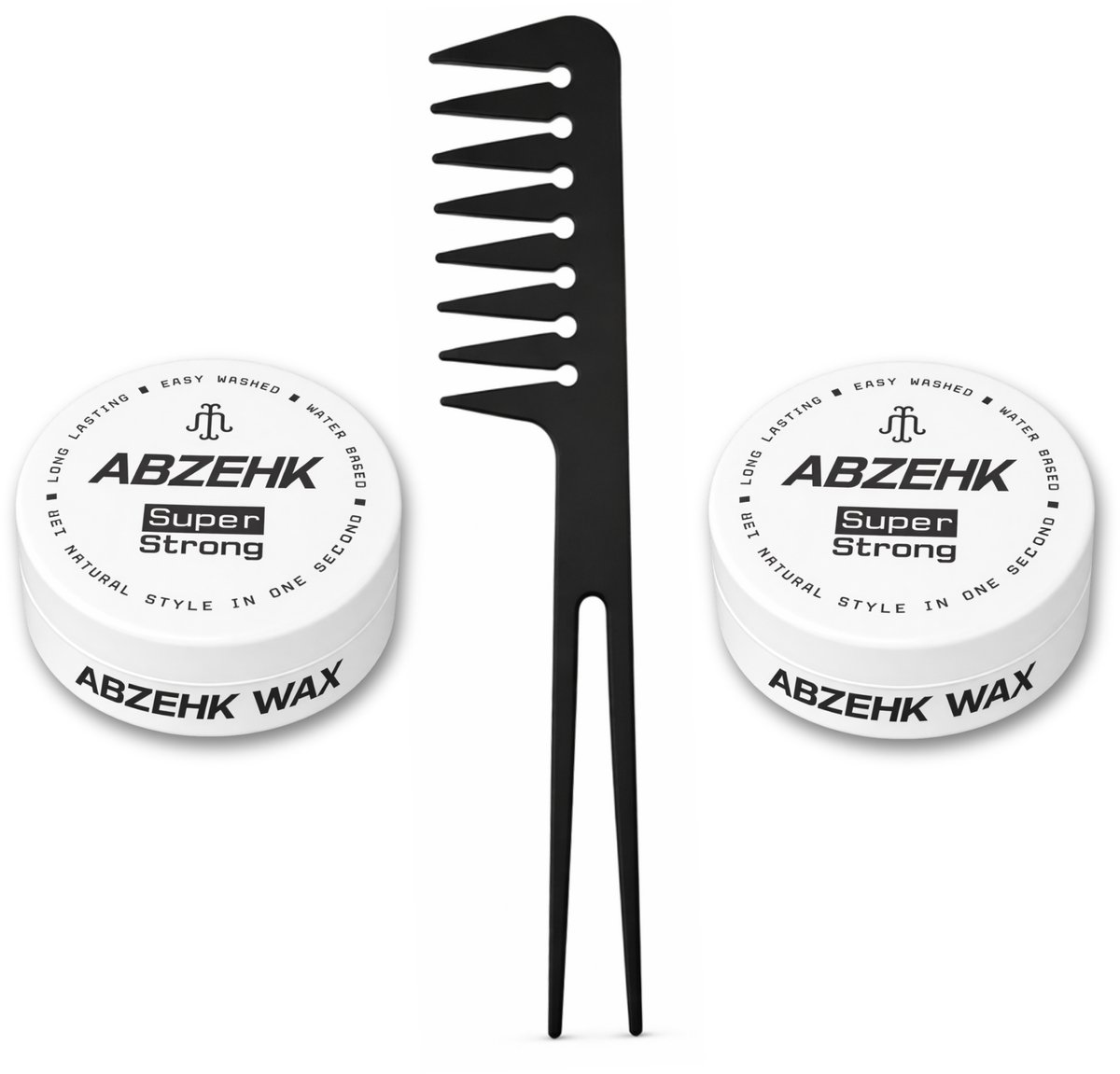 Haarwax - Super Strong - 150 ml - Abzehk - Met Styling Kam - Haarstylingtools