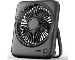 Persoonlijke Tafelventilator - 4000mAh Oplaadbaar - Draadloos en Stil - 4 Snelheden voor Kantoor en…