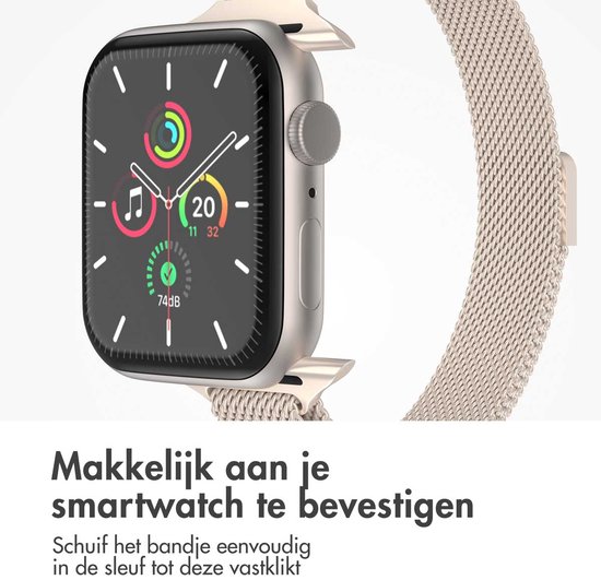 Bevestig het bandje eenvoudig aan je smartwatch.