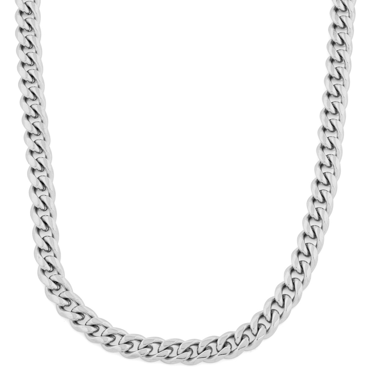 10 mm Zilveren Schakel Ketting