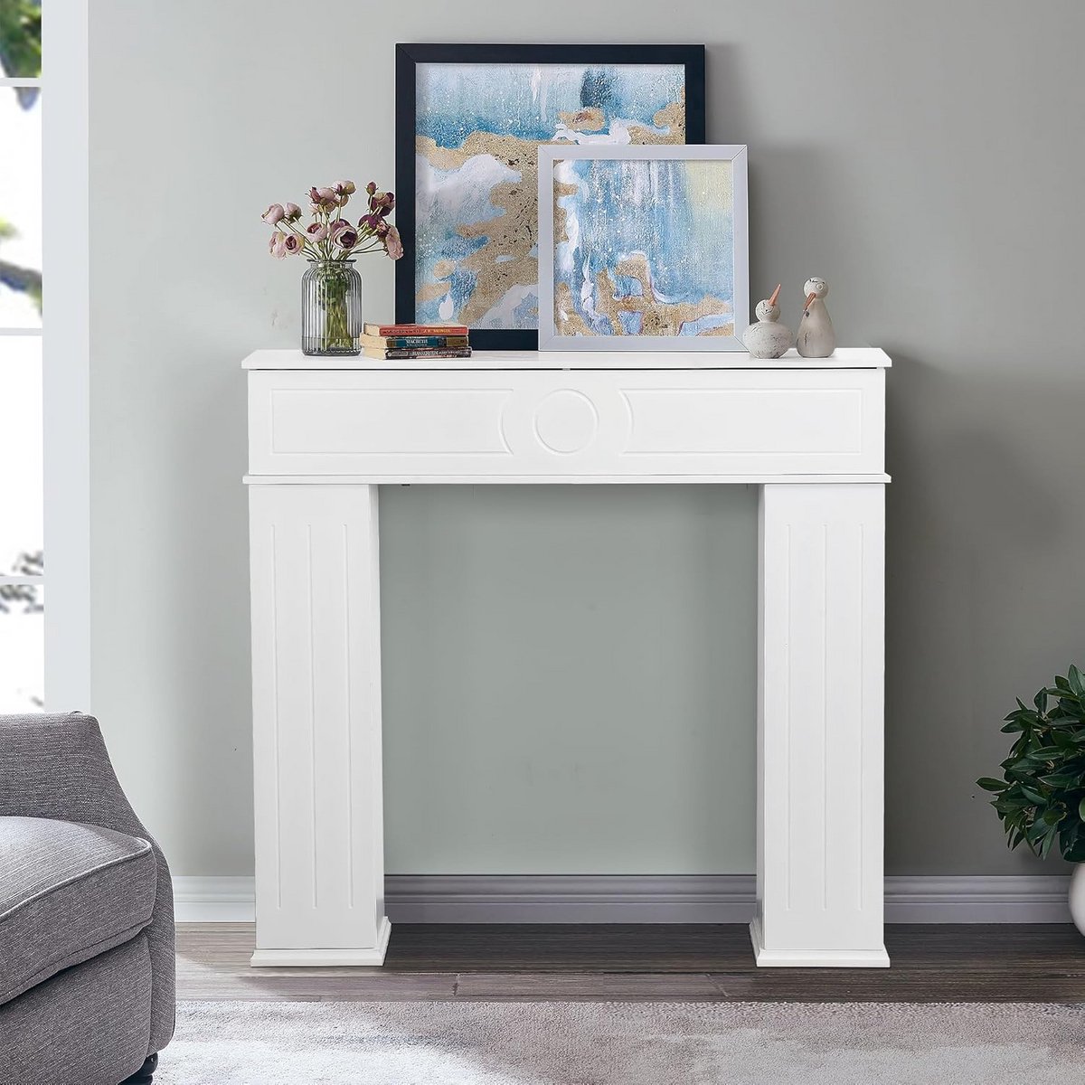 Decoratieve Radiatorkast met Opbergvakken en Geheime Opbergplek voor Woonkamer
