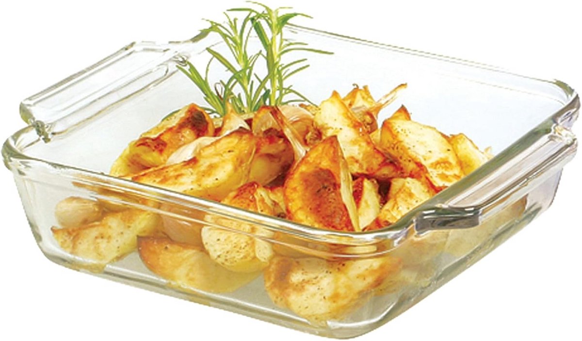 Vierkante Ovenschaal van Gehard Glas 2.0 Liter
