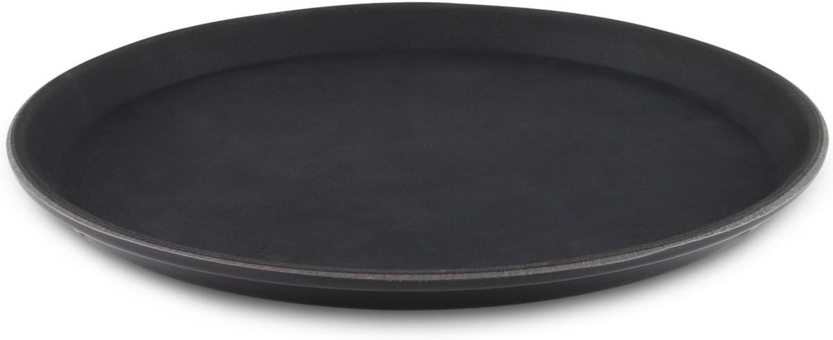 Zwart Kunststof Dienblad 28,5 cm met Antislip Coating