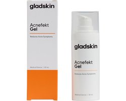 Gladskin Acnefekt Gel 30ml – Lichtgewicht, Microbioomvriendelijke Acne crème voor Mee eters / puistjes verwijderen, Parfumvrij & Hypoallergeen, Dermatologisch Getest