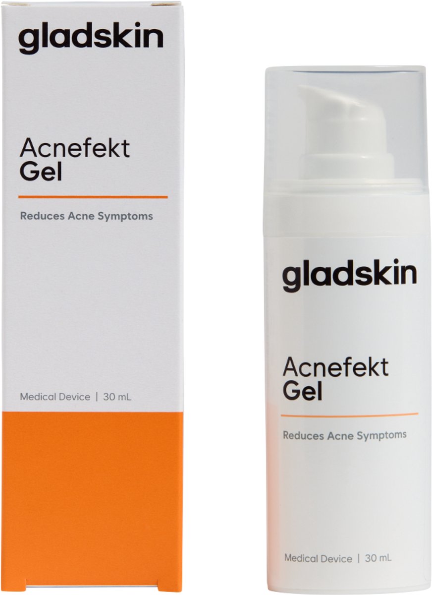 Gladskin Acnefekt Gel 30ml – Lichtgewicht, Microbioomvriendelijke Acne crème voor Mee eters / puistjes verwijderen, Parfumvrij & Hypoallergeen, Dermatologisch Getest