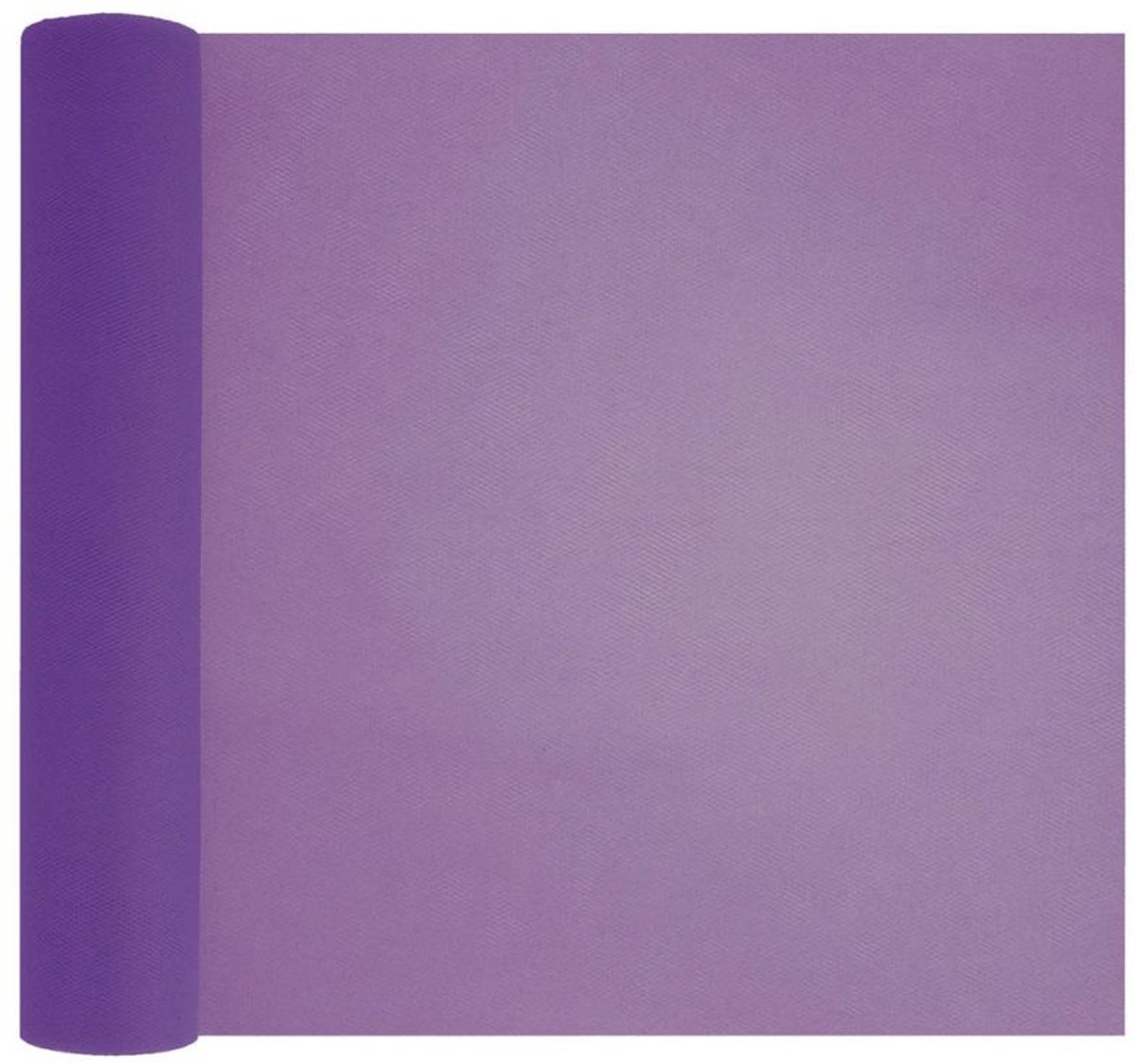 Tule rol tafelloper in violet 30cm x 9m