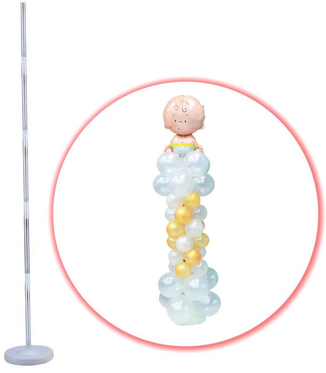 DIY ballonnenstandaard voor ballonnenzuilen van 154 cm