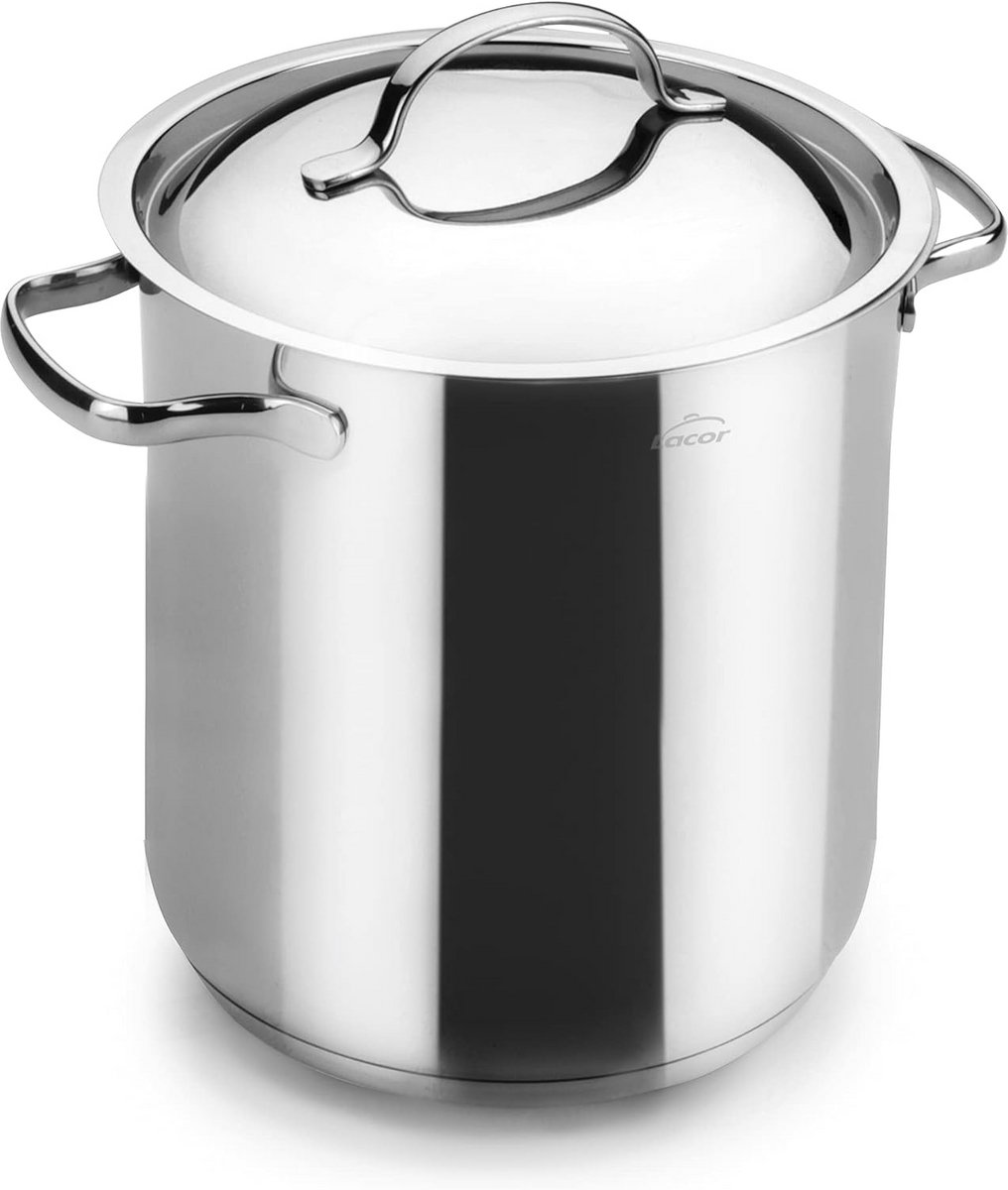 Kookpan 28 cm met deksel RVS - Geschikt voor alle warmtebronnen inclusief Inductie