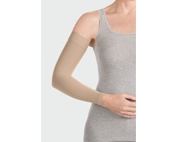 Juzo Soft 2002 Armsteunkous (CCL2) – Zachte Compressiekous voor Oedeem , CG MAX - Siliconen Noppenband 3cm - maat IV/L, kleur almond