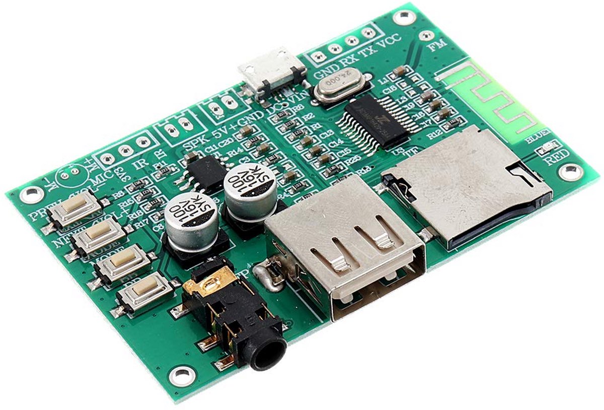Bluetooth Versterker Module Dual Mode Audio Speler met TF Kaart en U Disk
