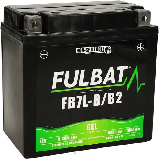 Fulbat YB7L-B/B2 Motor Accu 12V 8Ah – Gel SLA Accu | Onderhoudsvrij