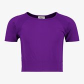 Osaga cropped meisjes sport T-shirt seamless paars - Maat 122/128