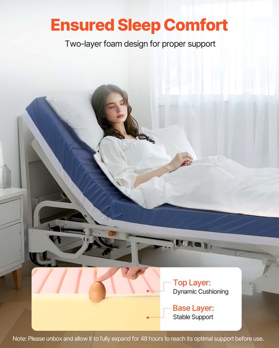 VEVOR Verpleegmatras Medisch Matras Ziekenhuis 2030x1067x153mm Bakken van Vevor — afbeelding 4