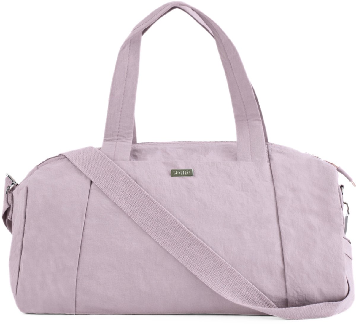 Solier SM05 Shala – Sporttas dames – Lichtgewicht – Ruim hoofdvak – Verstelbare schouderriem – Roze