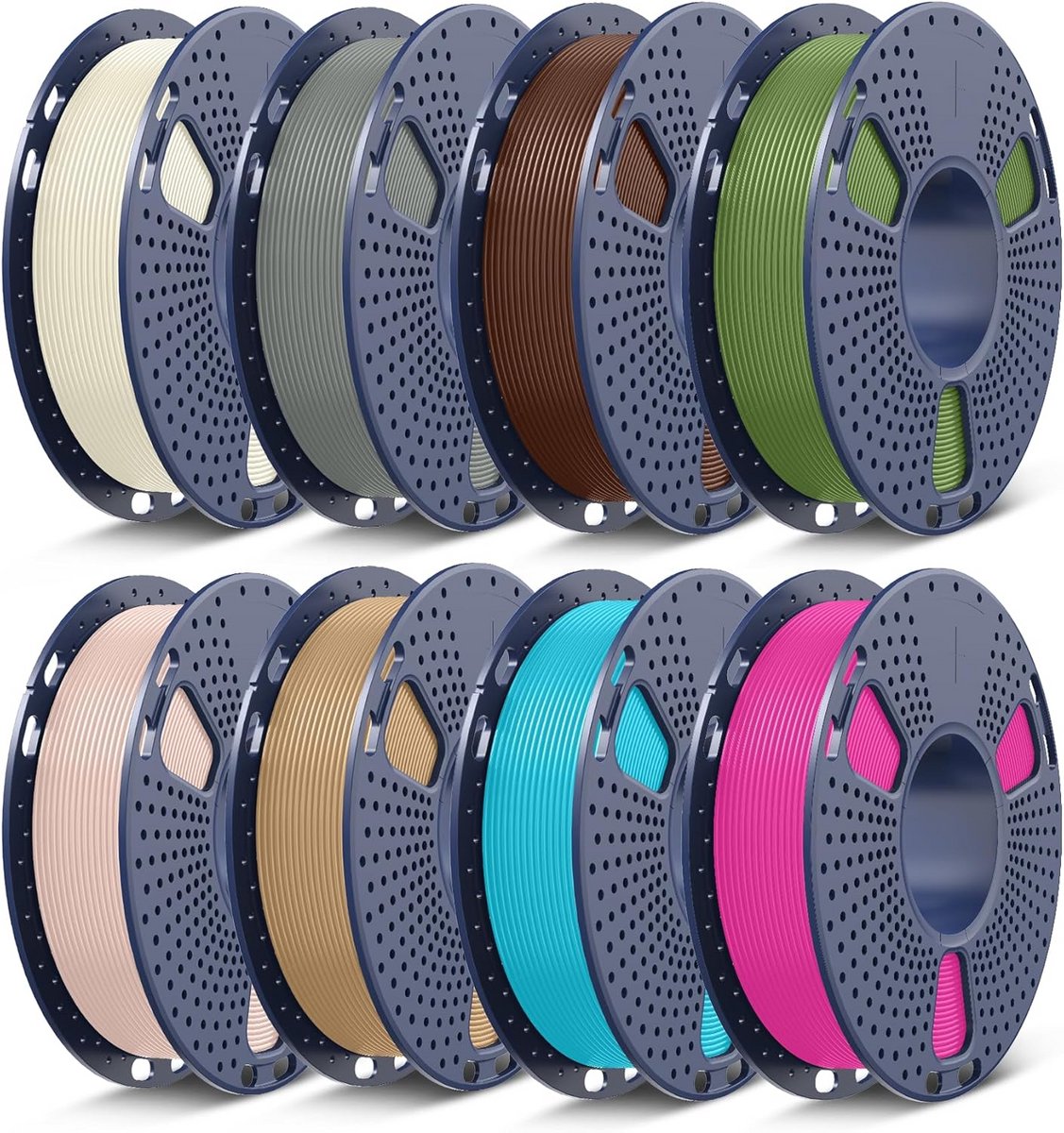8-Delige Set PETG Filament voor 3D Printer 1.75 mm Diverse Kleuren