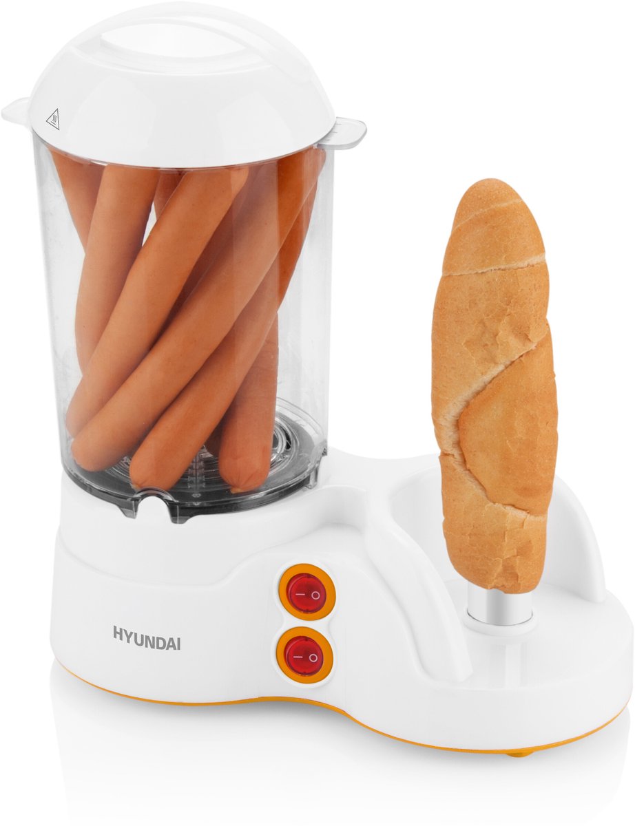 Hyundai Hot-Dogger Hdm110 Grill Voor Hotdogs En Worstjes Voor Thuis En In De Tuin