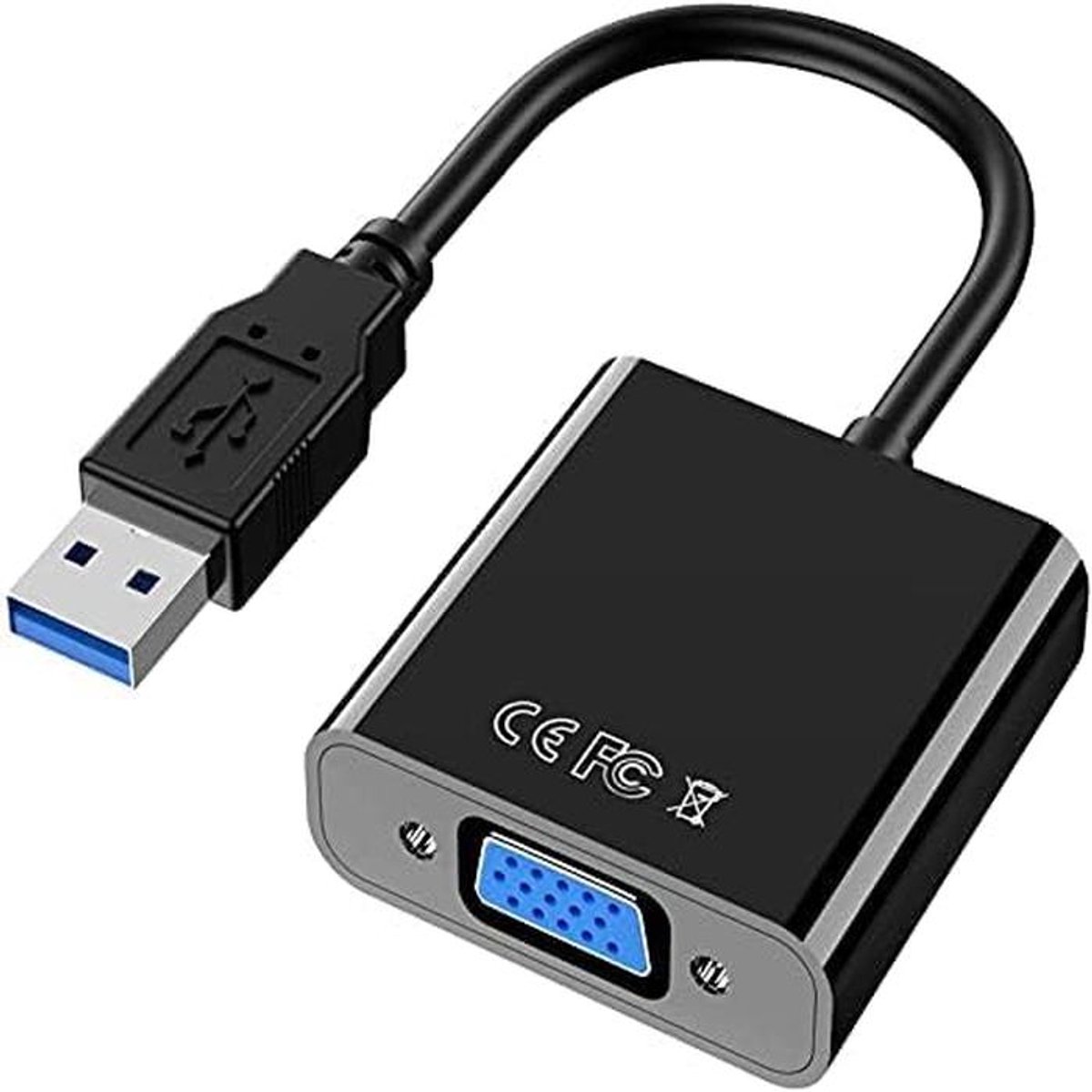 Externe USB naar VGA Adapter voor Meerdere Schermen - 1080P Full HD