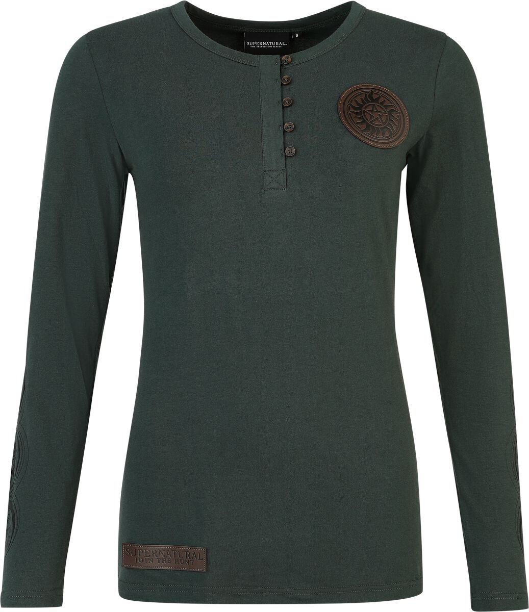 Supernatural Moons and Salt Circles Dames Shirt met lange mouwen - groen - S