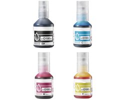 ABC huismerk set 4x fles navulinkt geschikt voor Brother BT-D180 geschikt voor DCP-T580DW DCP-T583DW DCP-T780DW