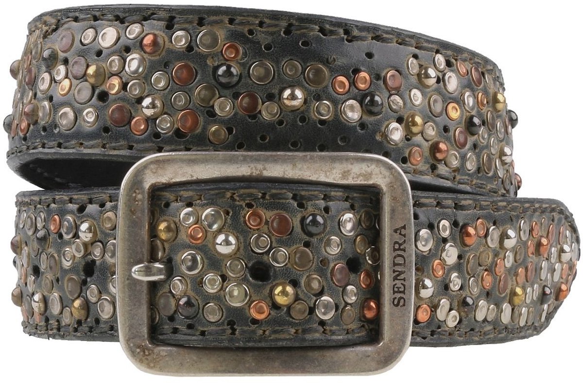 Sendra riem met studs 884 zwart