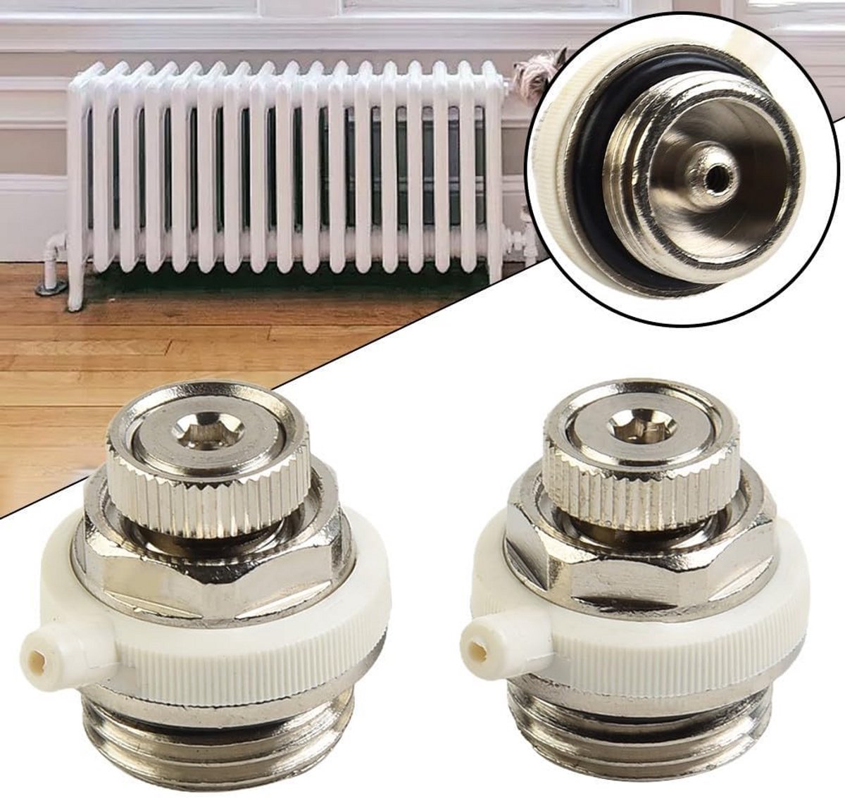 Automatische Radiatorkraan Voor Universele 1/2 Inch Schroefdraad Radiatoren