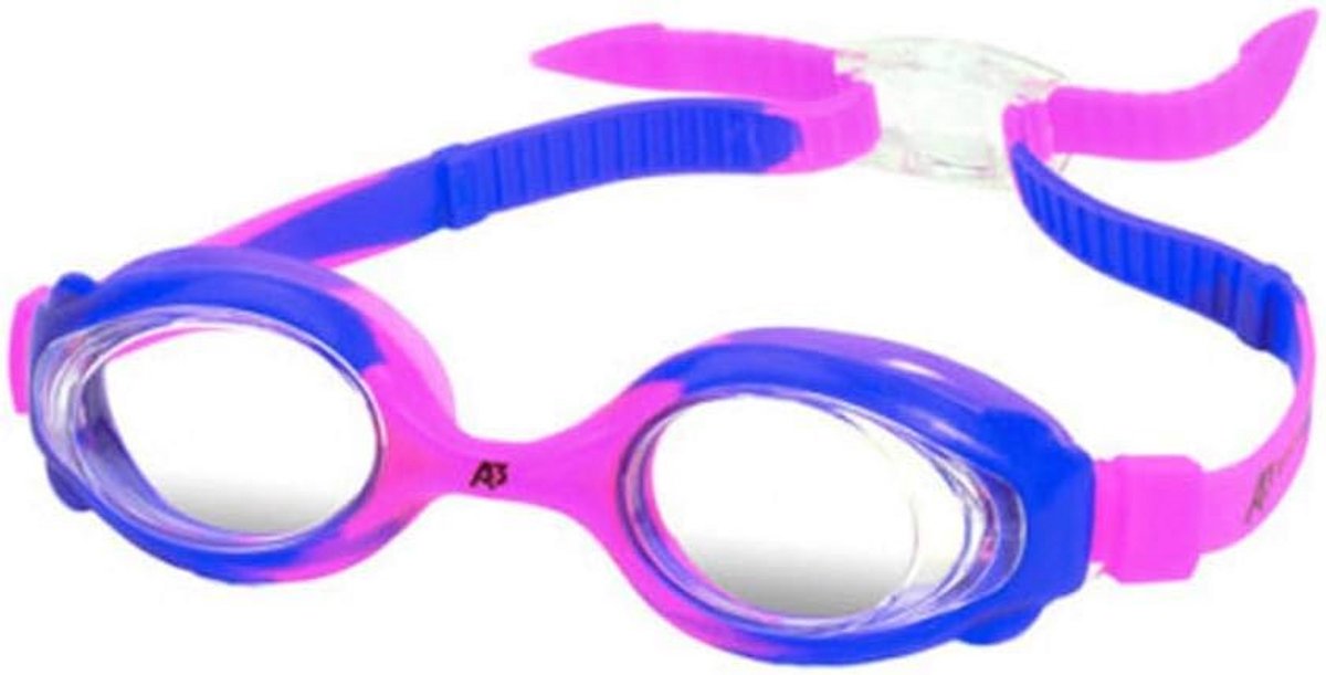 Kind Zwembril Turbo met Snelle Verstelbare Bandjes (Paars/Roze)